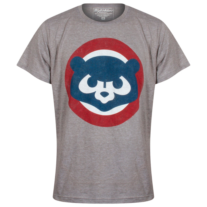 Chicago Cubs 1979 - 1993 Big Logo Grey T-Shirt - Clark Street Sports
