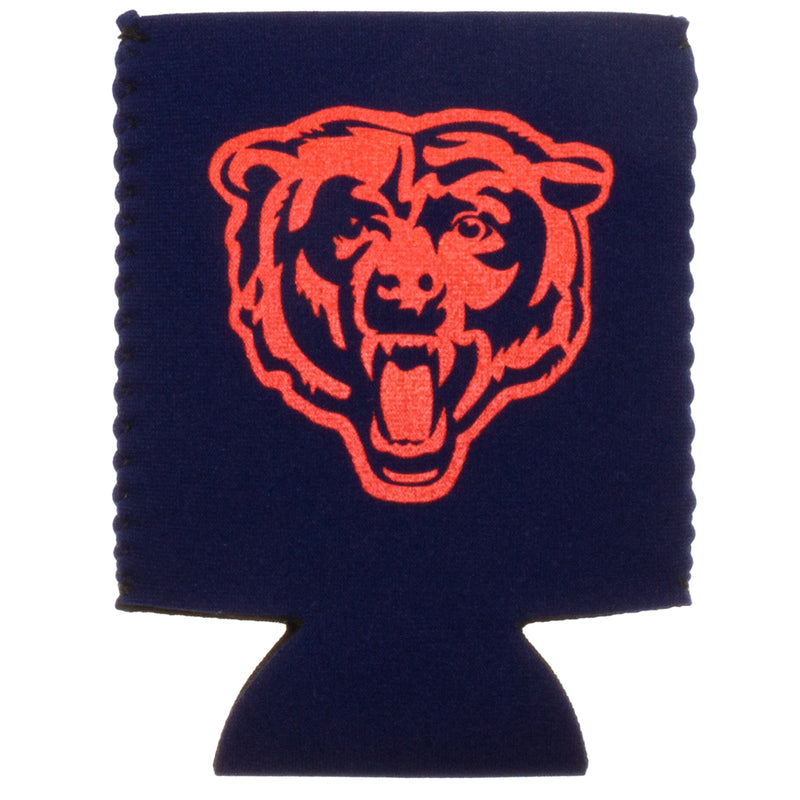 Chicago Bears Navy Angry Bear Face Can Coozie