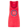 Chicago Cubs Women's Potassium Washed Red Bullseye Tank Top