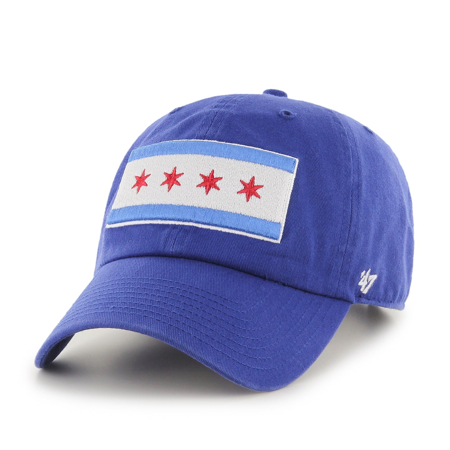 Chicago Cubs Chicago Flag Royal '47 Clean Up Adjustable Hat