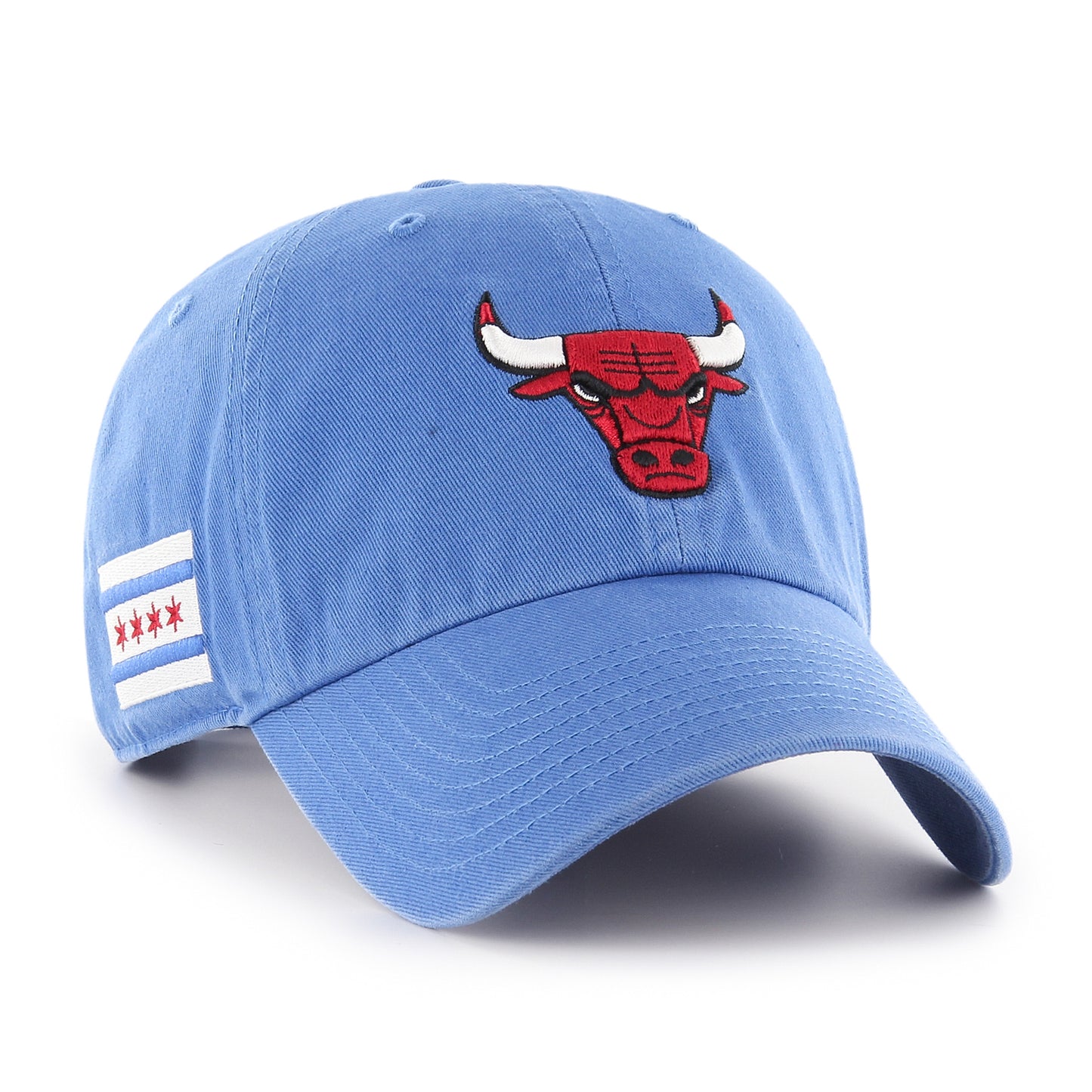 Chicago Bulls Blue Razz 47 Clean up W/side Embroidery