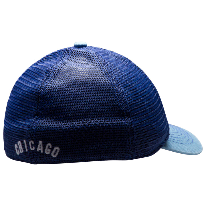 Chicago Cubs 1969 Logo Royal & Light Blue Fitted Hat - Clark Street Sports