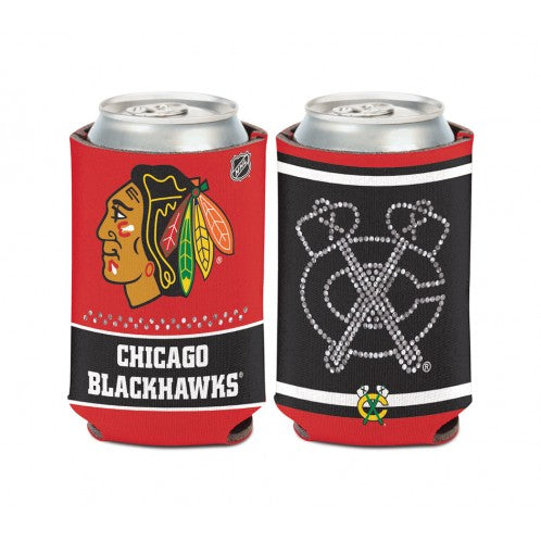Chicago Blackhawks Bling Can Cooler Coozie