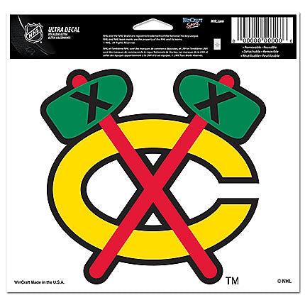 Chicago Blackhawks 5"x6" Tomahawk Logo Ultra Decal by Wincraft