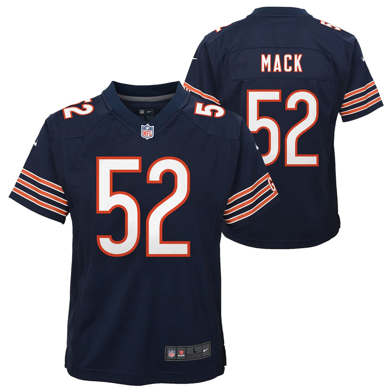 Chicago Bears Youth Navy Khalil Mack Youth Replica Jersey