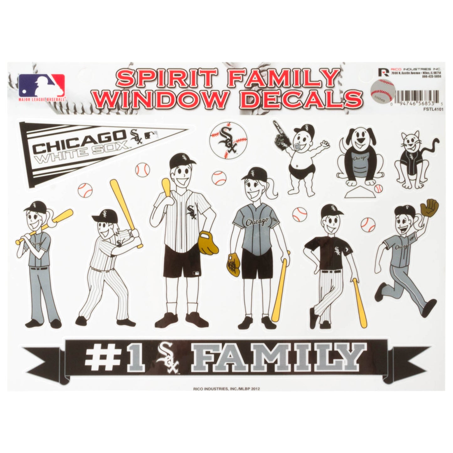 Chicago White Sox Spirit Family Window Decals