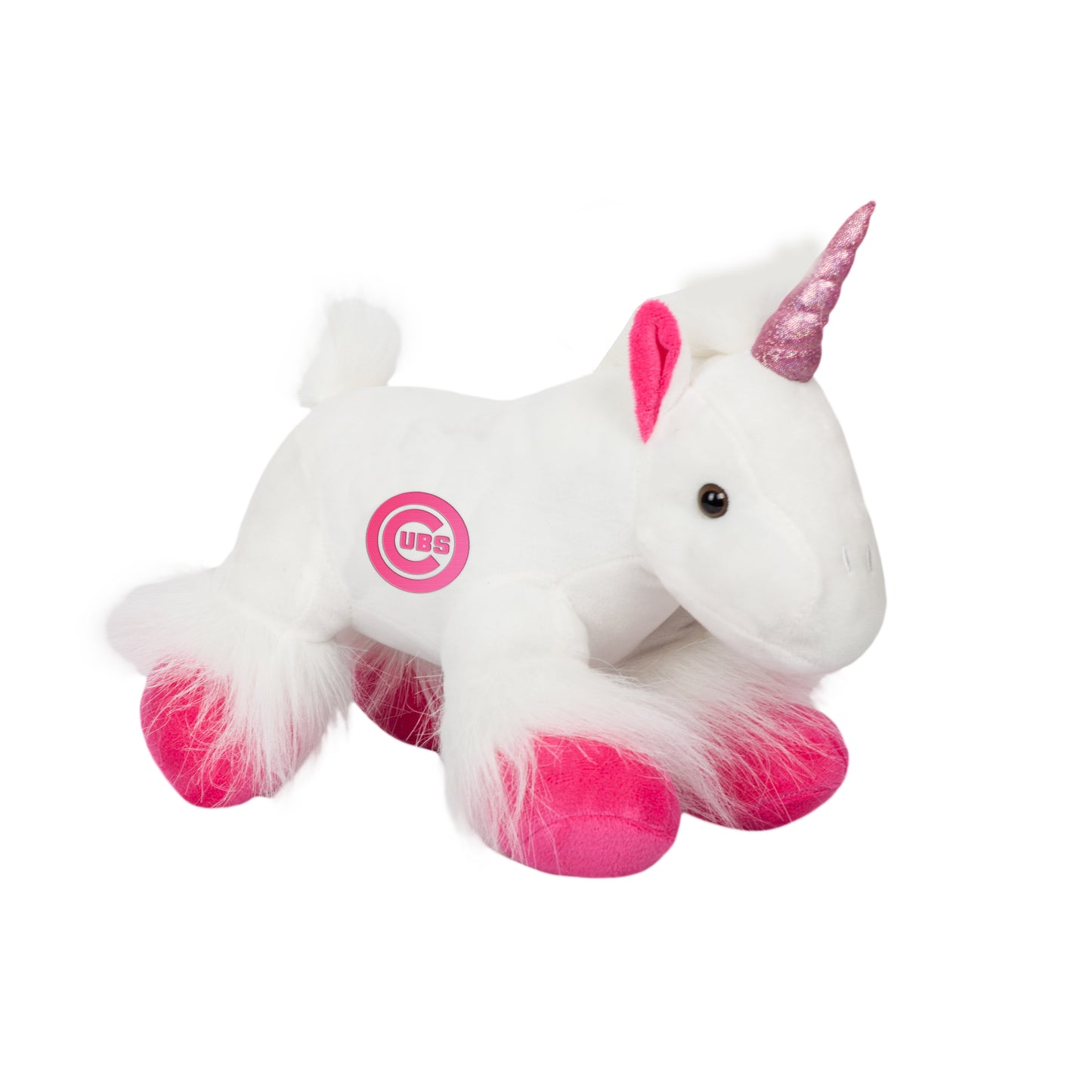 Chicago Cubs 9.5" White and Pink Plush Unicorn
