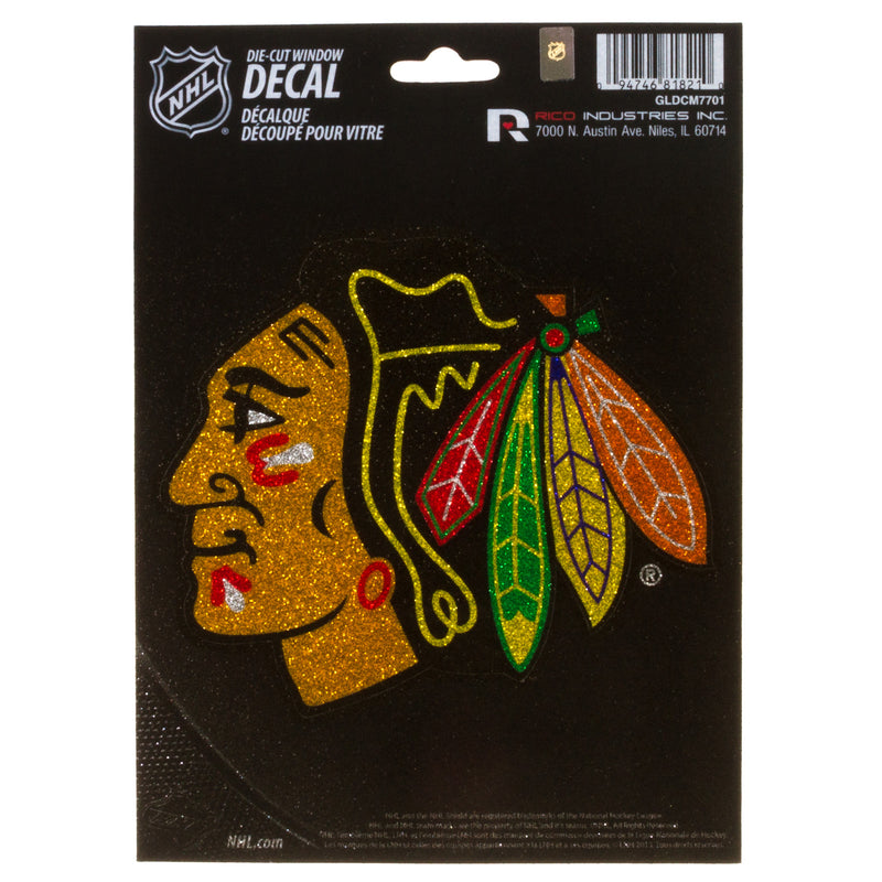 Chicago Blackhawks Bling Die Cut Vinyl Decal