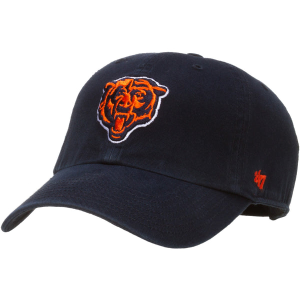 Youth '47 Navy Chicago Bears Mascot Logo Clean Up Adjustable Hat