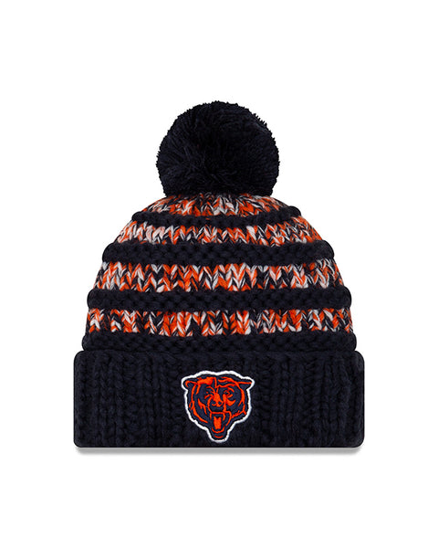 Chicago Bears Men's New Era Cuffed Pom Knit Hat