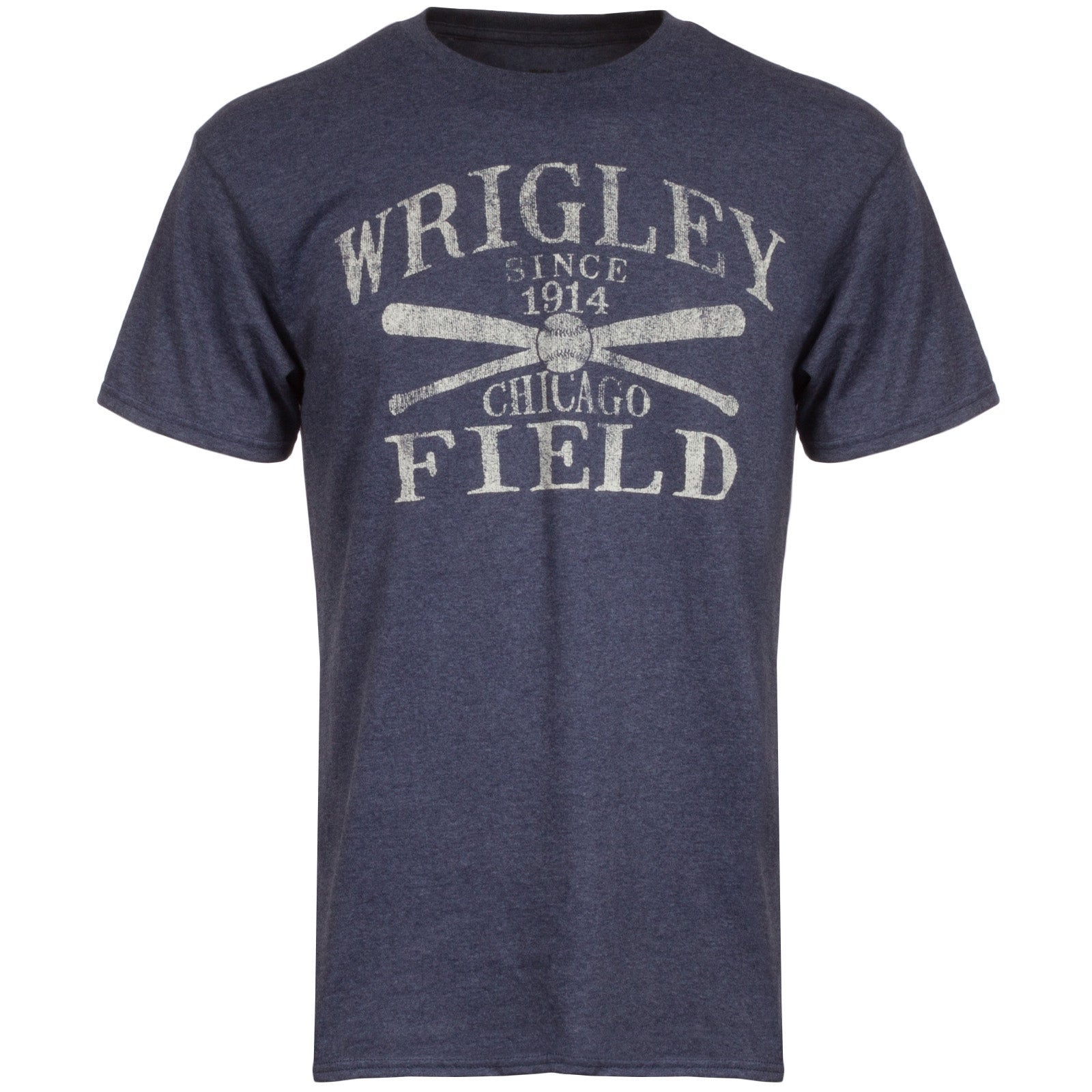 Wrigley Field Bleachers Left Field T-Shirt (Small) Heather Grey