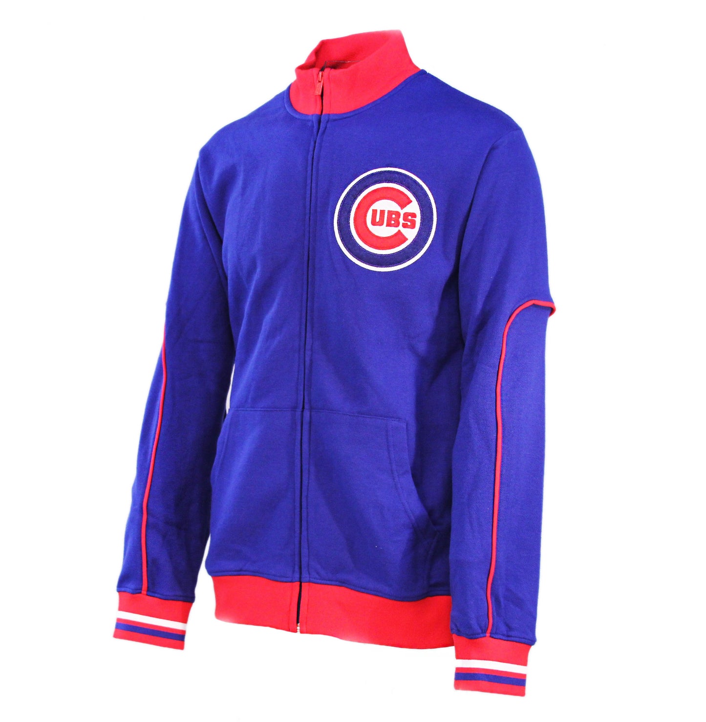 Chicago Cubs Men's Royal Red Bullseye Track Jacket