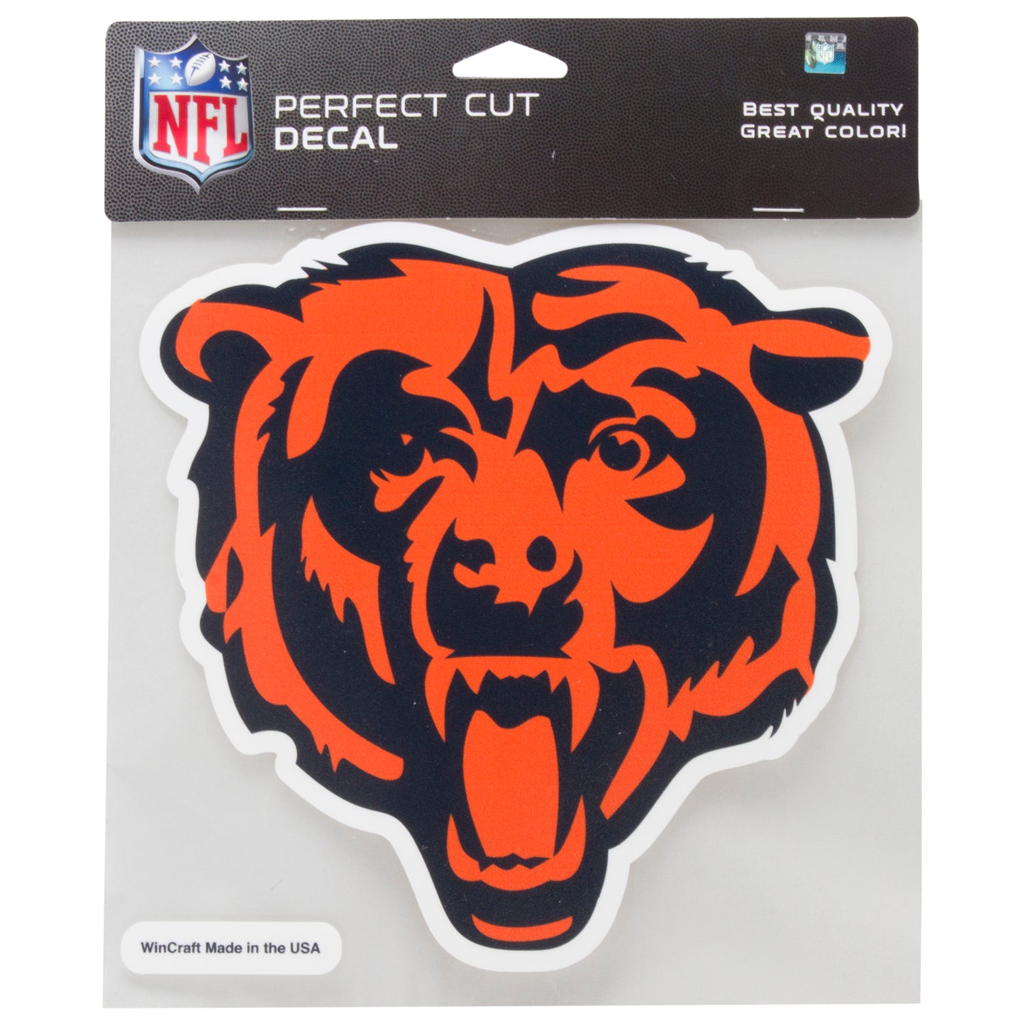 Chicago Bears 8"x8" Full-Color Bear Face Logo Die-Cut Decal