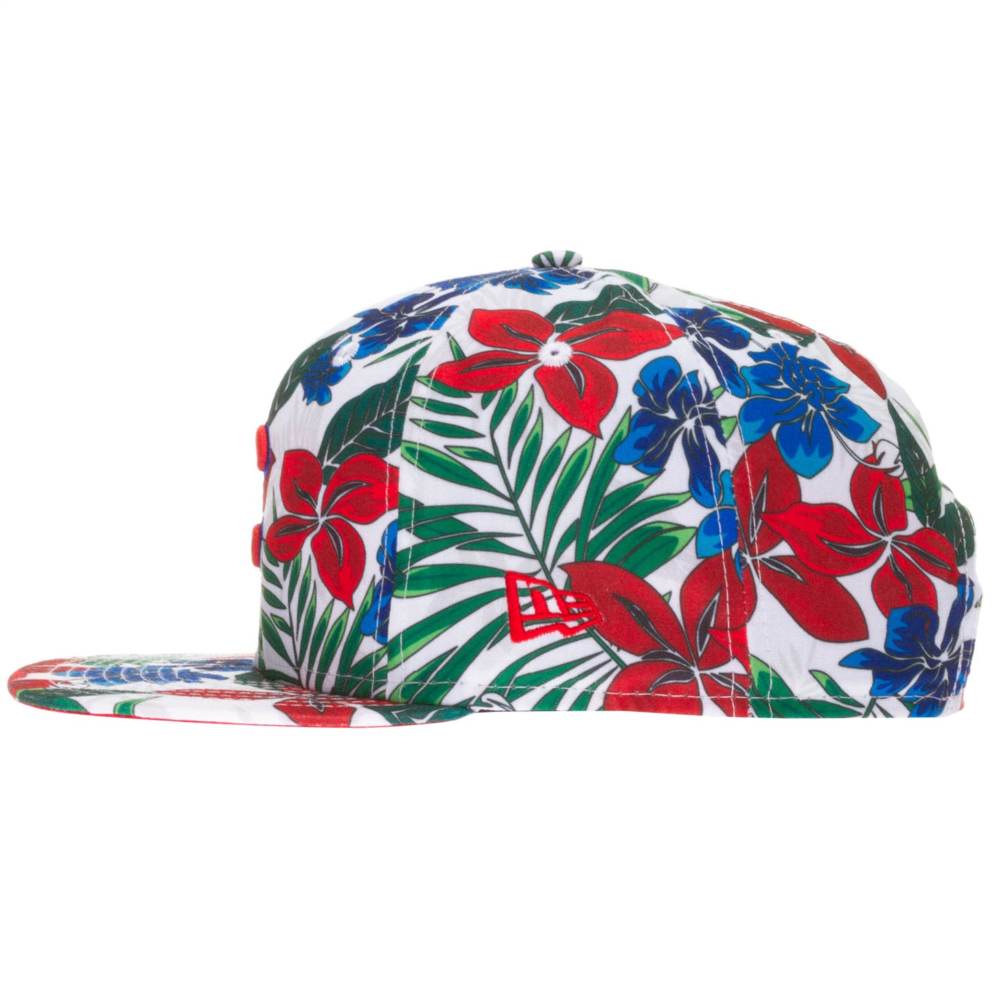 Chicago Cubs White Floral Print "C" Logo Snapback Hat