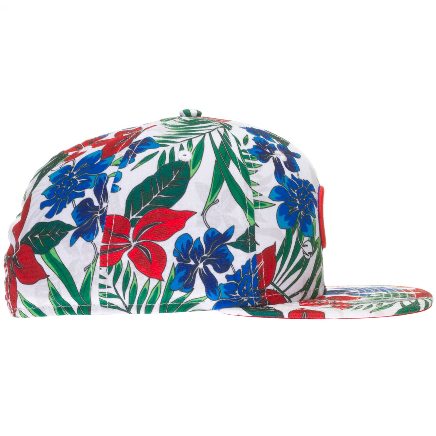 Chicago Cubs White Floral Print "C" Logo Snapback Hat