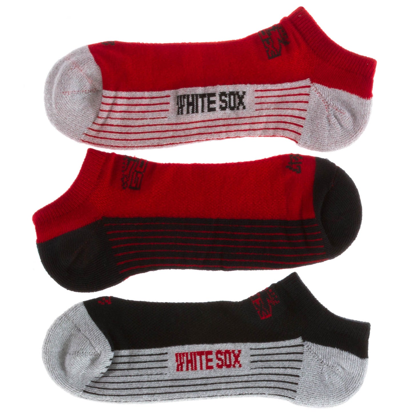 Chicago White Sox Ankle Socks Three-Pack
