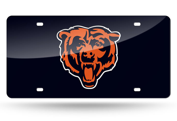 BEARS NAVY LASER TAG PLATE