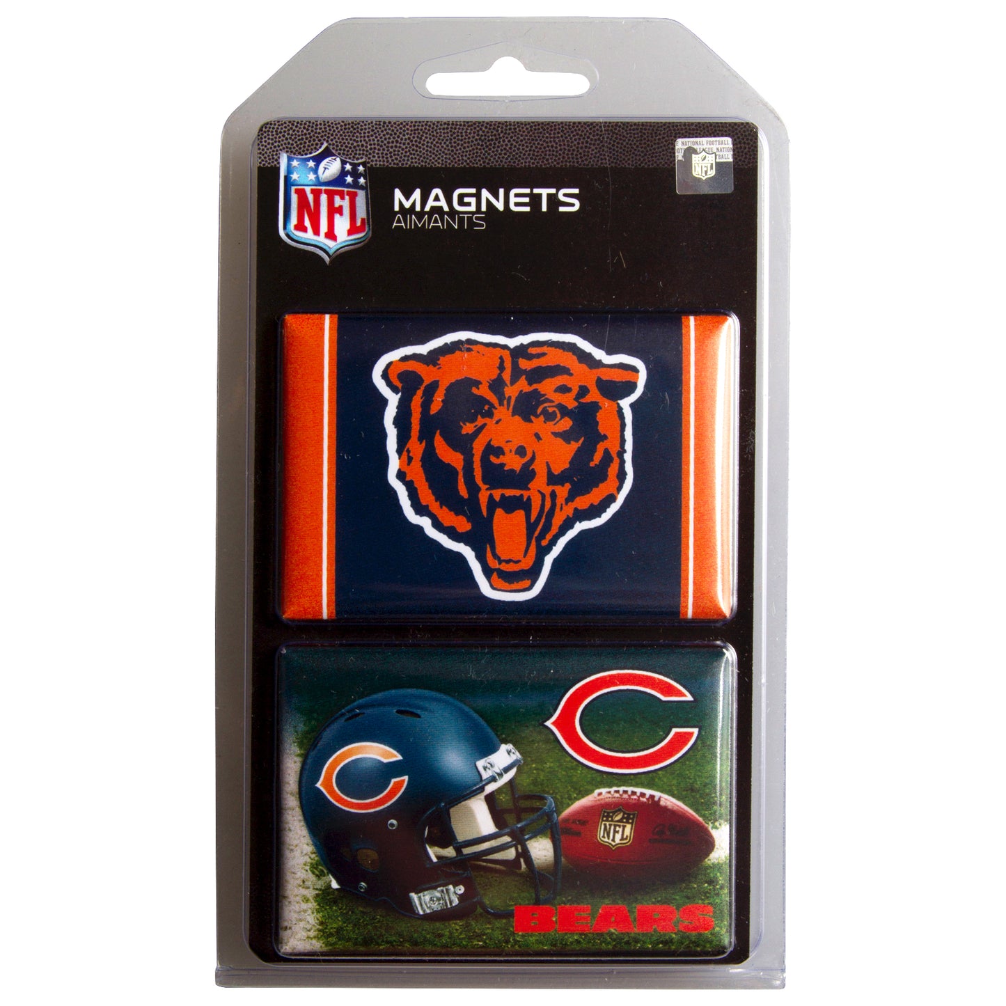 Chicago Bears 3 1/2" x 2 1/2" Rectangular Magnet Two-Pack