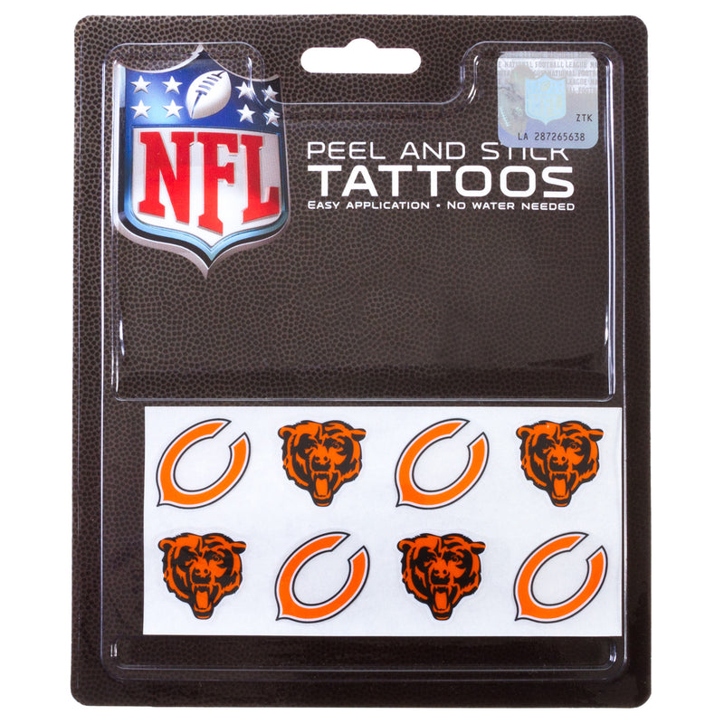 Chicago Bears Peel and Stick Temporary Tattoos