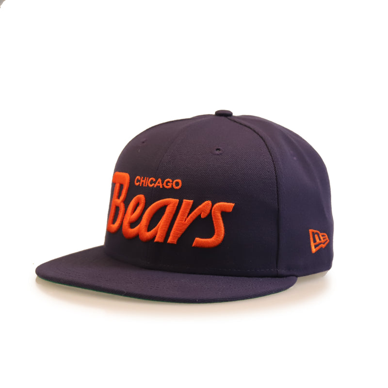 Chicago Bears Navy Chevy Chase Script 9FIFTY Snapback