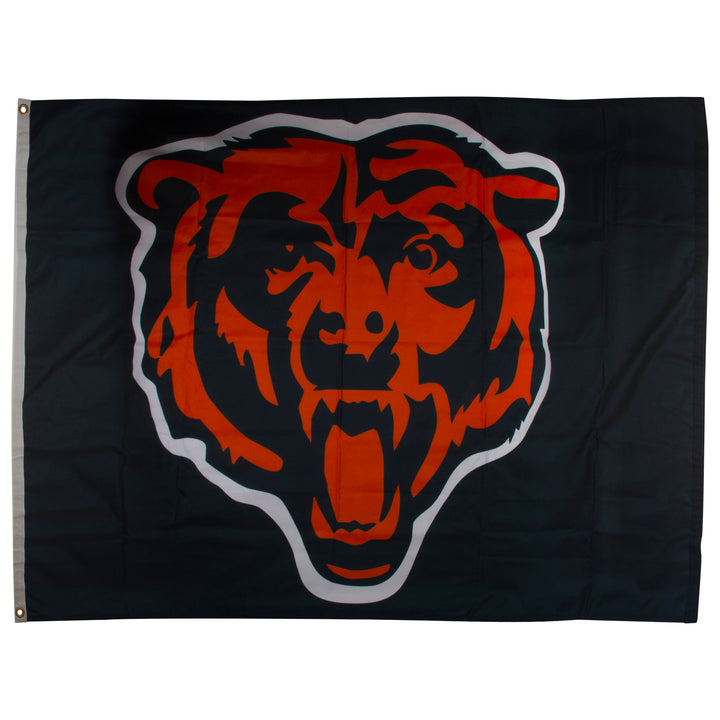 Chicago Bears Navy Angry Bear Face Logo 3' x 5' Flag