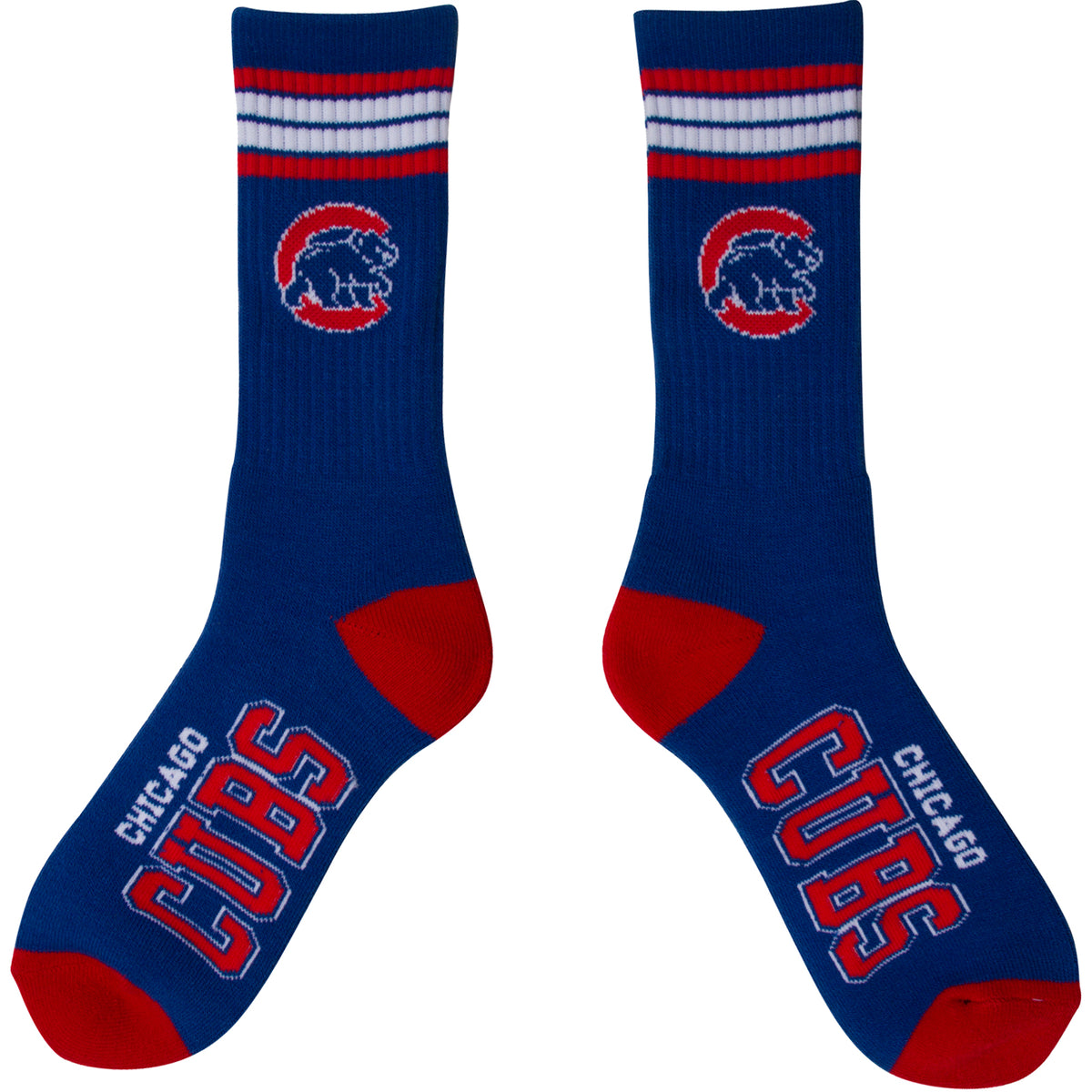 Chicago Cubs Four Stripe Crawl Bear Socks