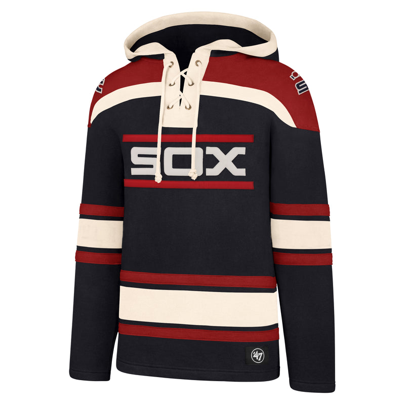 Chicago White Sox Men's Fall Navy/Red Superior Lacer Hood w/ Batterman