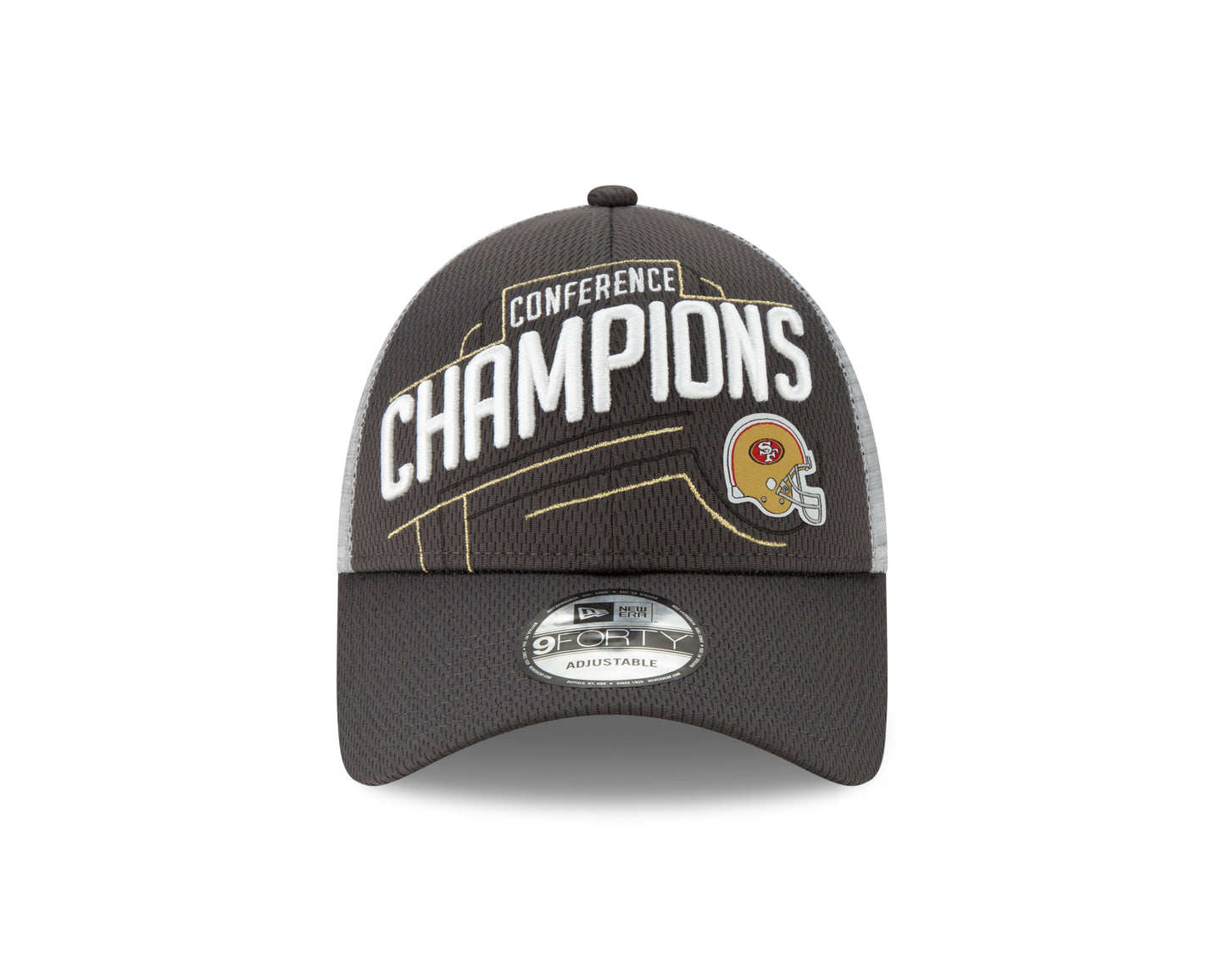 San Francisco 49ers 2019 NFL NFC Conference Champions Locker Room Hat with Super Bowl LIV side patch