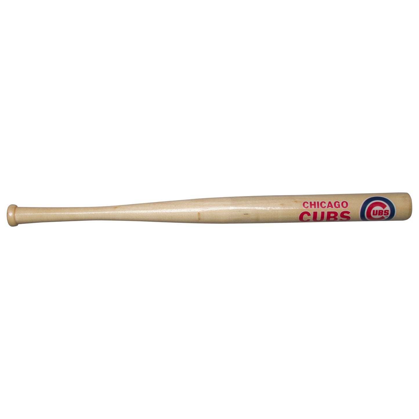 Chicago Cubs Bullseye Logo Natural Wood Mini Bat