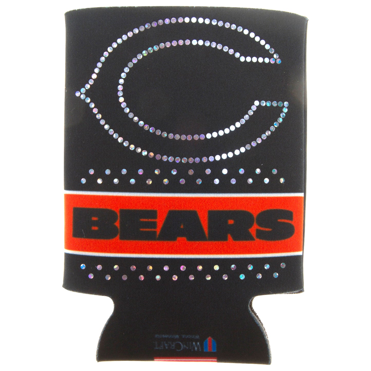 Chicago Bears Double-Sided "C" Logo Bling Can Coozie