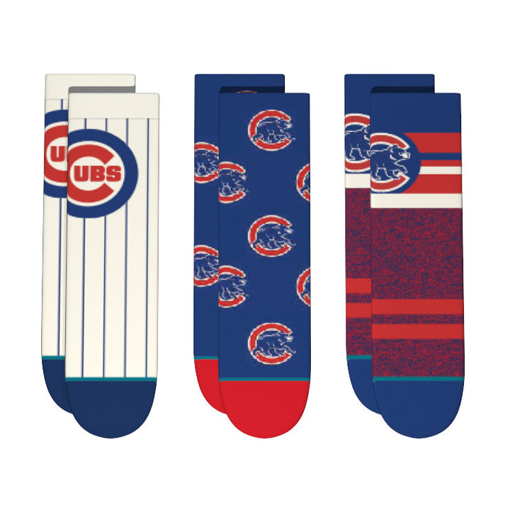 Chicago Cubs Toddler 3 Pack Socks