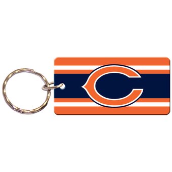 Chicago Bears  Striped Keychain