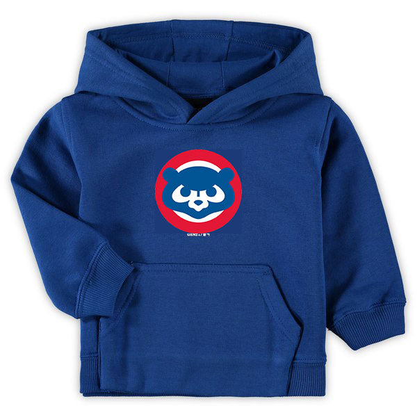 Chicago Cubs Royal 1979 - 1993 Logo Toddler Hoodie