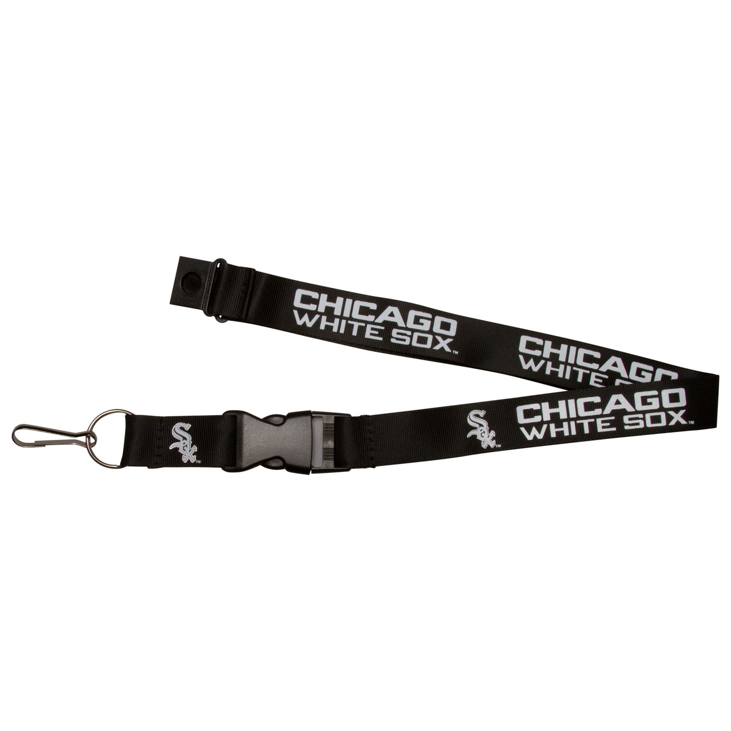 Chicago White Sox Black Detachable Lanyard