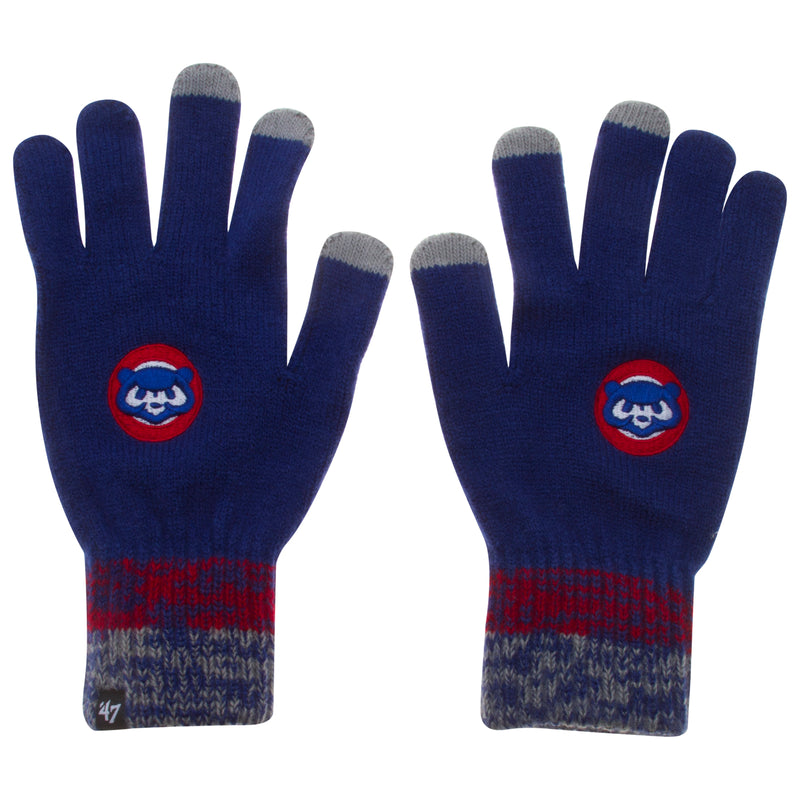Chicago Cubs Men's Royal Blue 1980's Cub Face Logo Static Touch Gloves