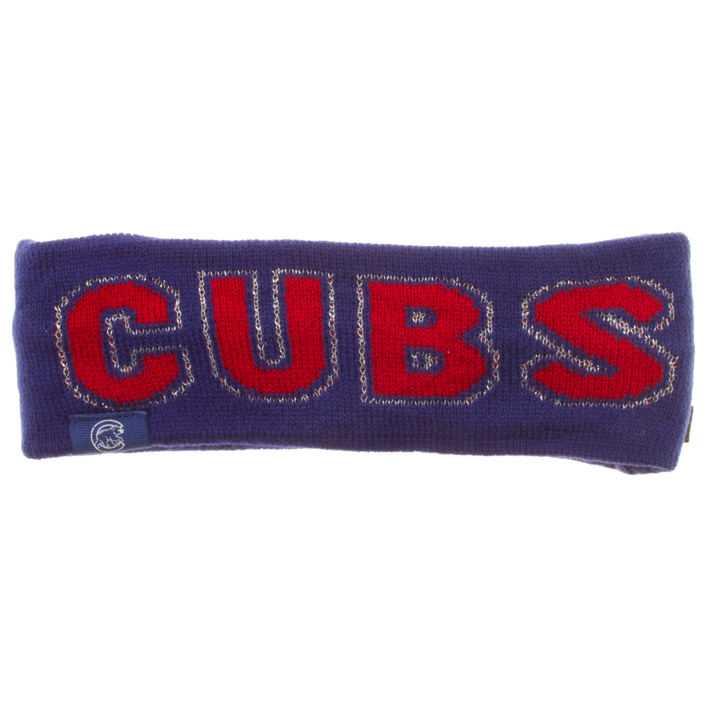Chicago Cubs Royal Block Text "Cubs" Knit Headband