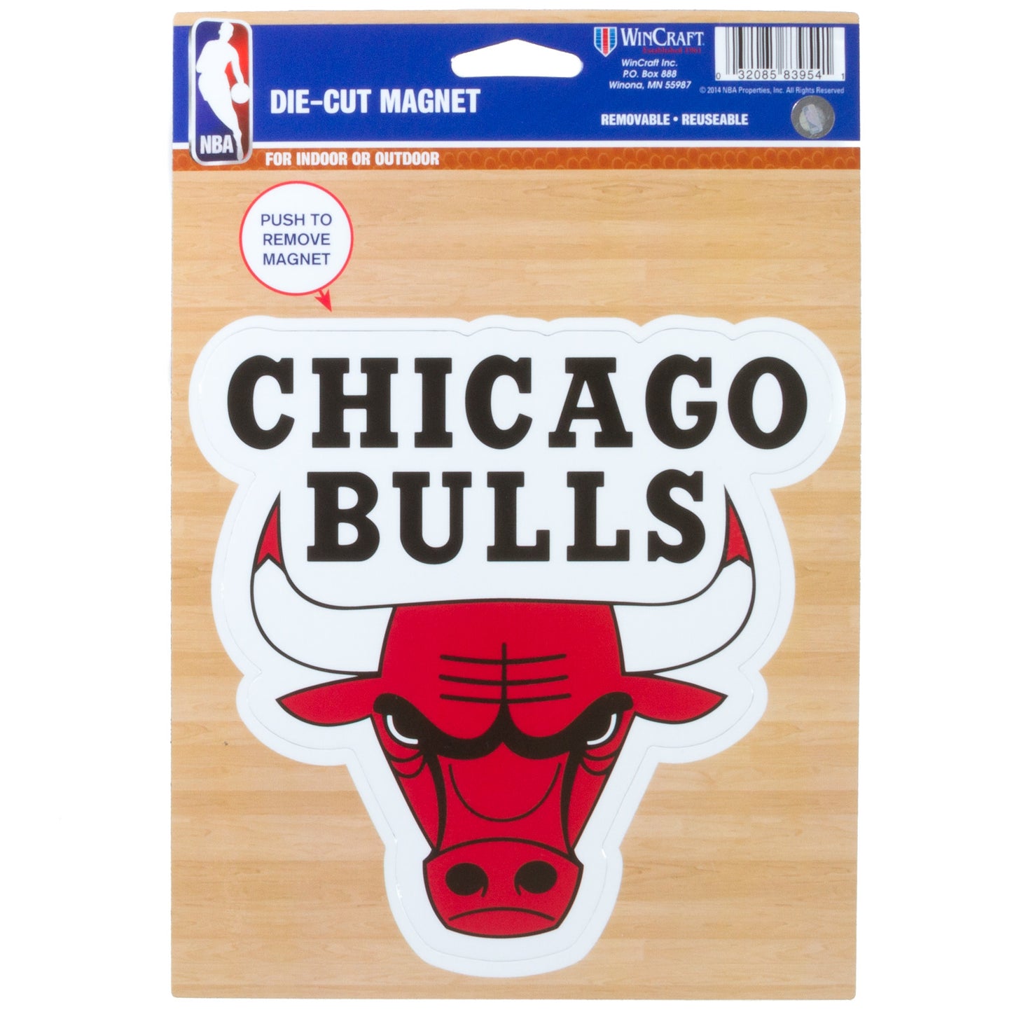 Chicago Bulls Logo Die Cut Magnet