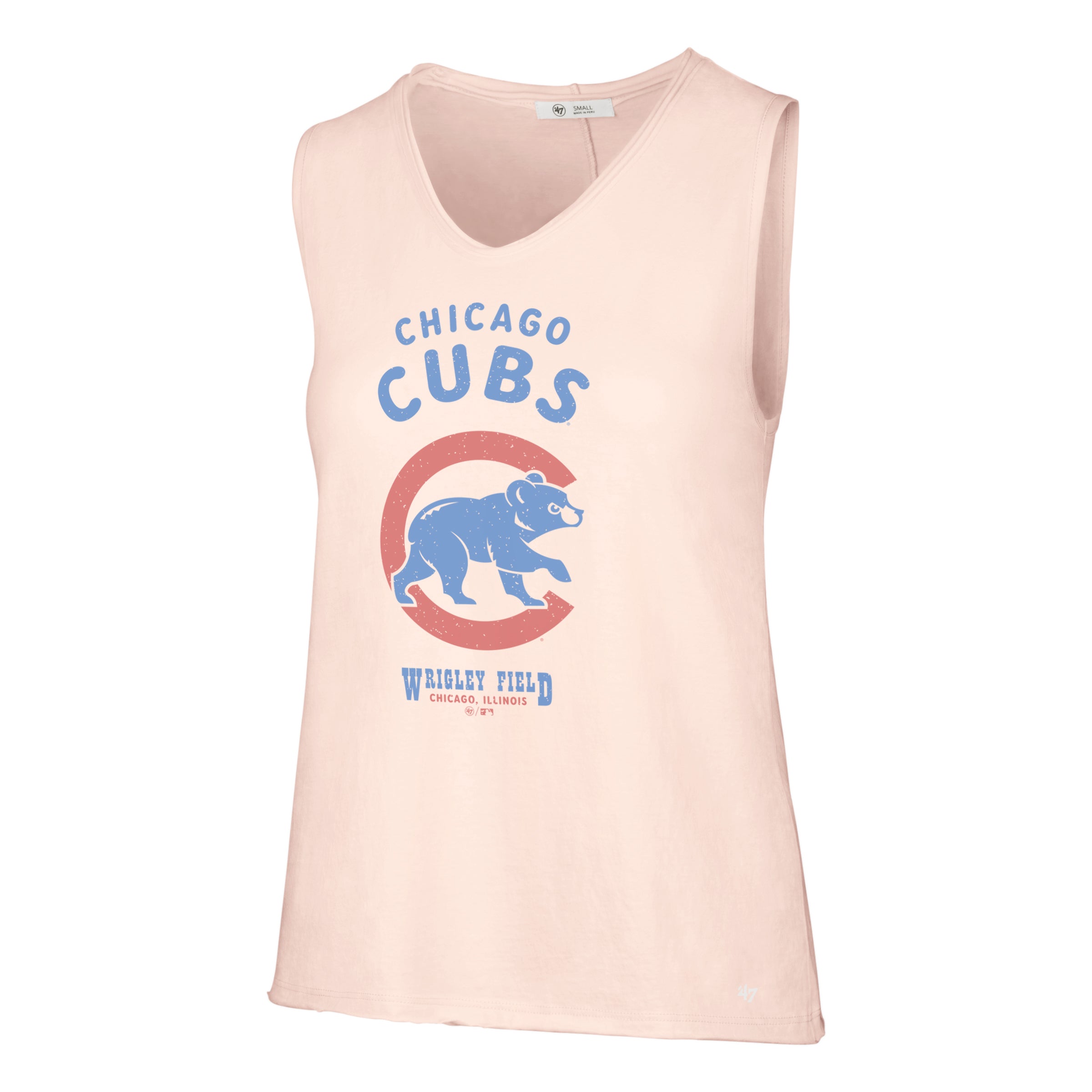 Chicago Cubs Women's Navy w/ Red Piping Walking Bear Imprint Club Tank -  Clark Street Sports
