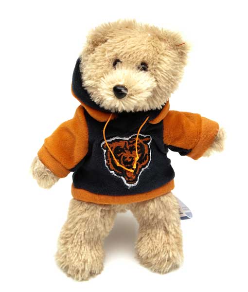 Chicago Bears 8" Fuzzy Hoody Bear by Forever Collectibles