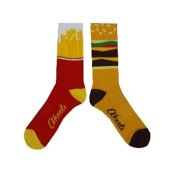 Chicago Burger and Fries Sock