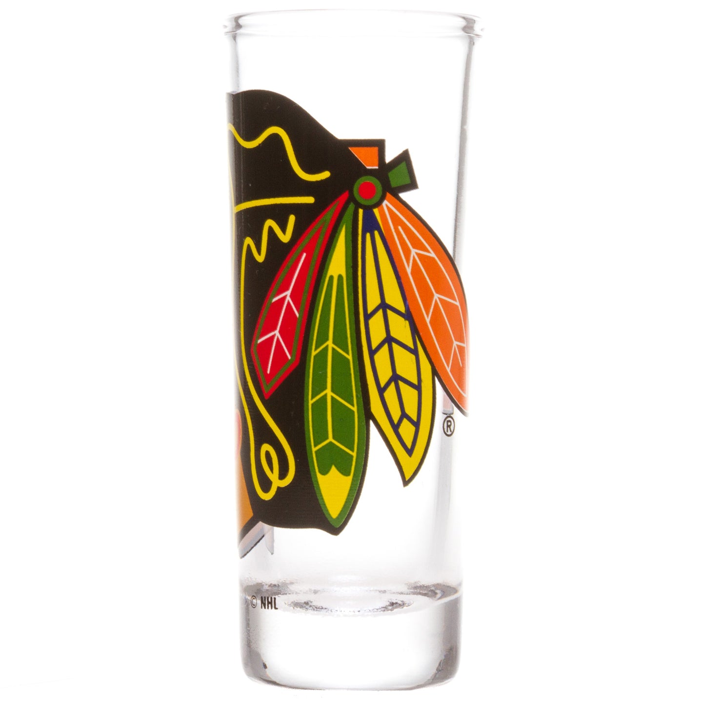 Chicago Blackhawks 2.5 oz. Oversized Logo Shooter Glass