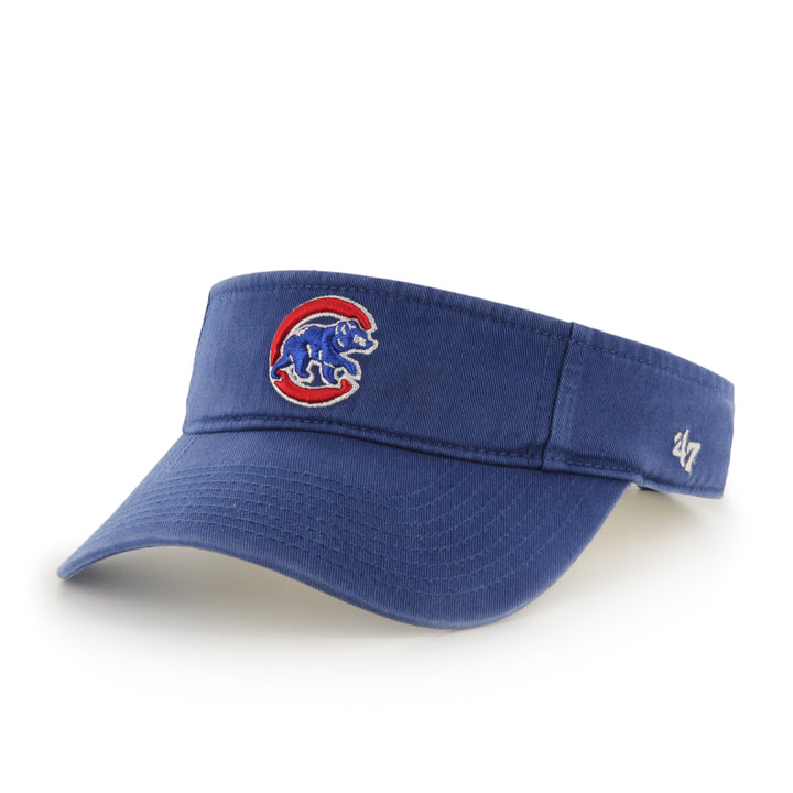 Chicago Cubs Franchise Adjustable Royal Blue Visor with Walking Bear Logo by Brand '47