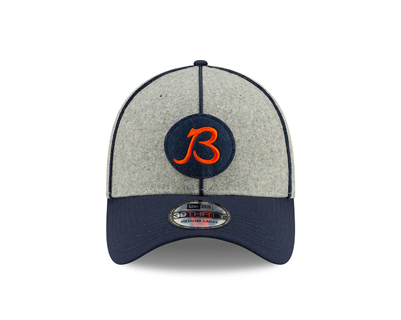 Chicago Bears 2019 On-field Sideline Home 'B' Logo 39THIRTY Flex Fit Hat
