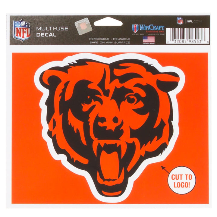 Chicago Bears Logo 4x4 Multi-Use Decal - Clark Street Sports
