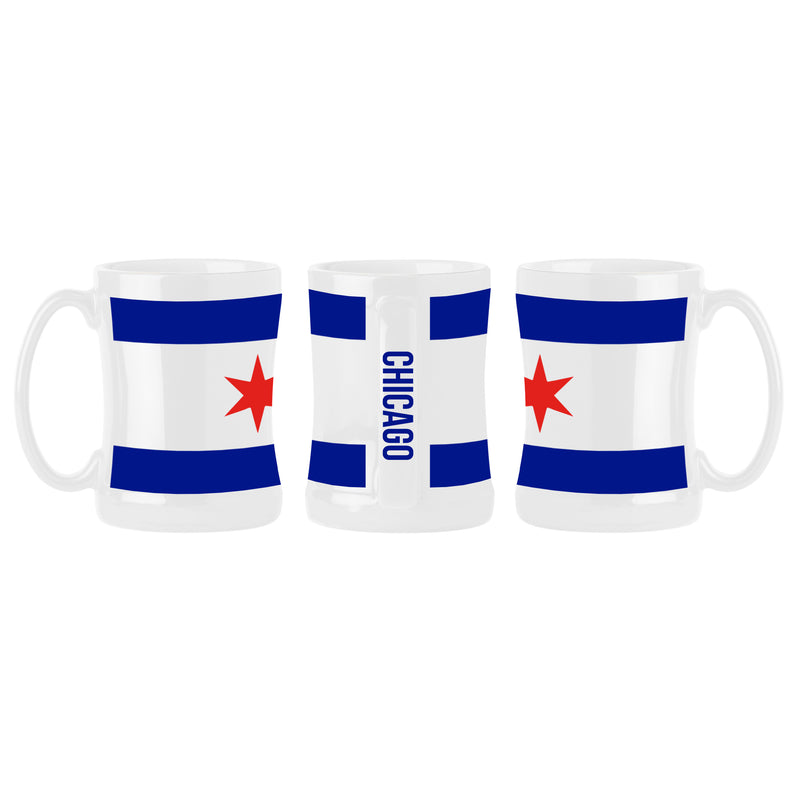 Chicago Flag 14 oz. Relief Mug