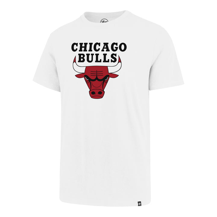 Chicago Bulls White Primary Logo super Rival 47' Tee