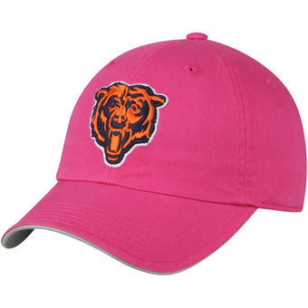 Chicago Bears Youth Girls Pink Bear Head Hat