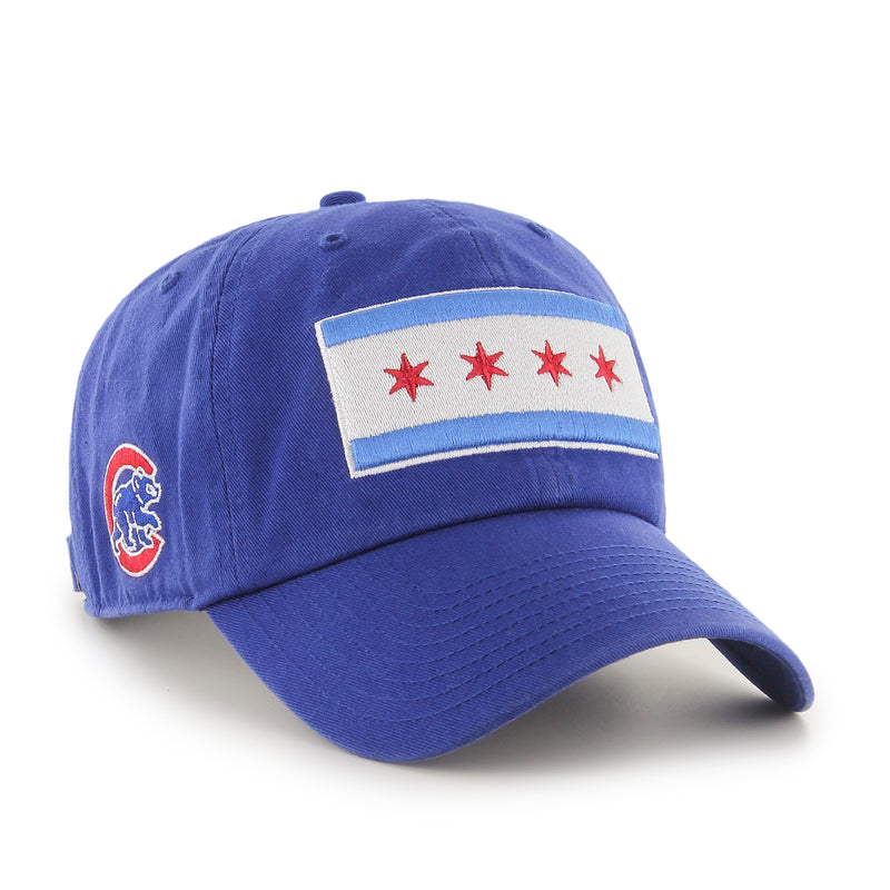Chicago Cubs Chicago Flag Royal '47 Clean Up Adjustable Hat