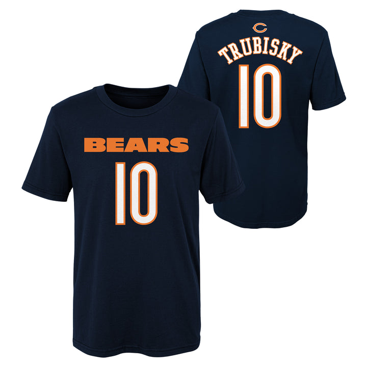 Chicago Bears Toddler Navy Trubisky Player Tee