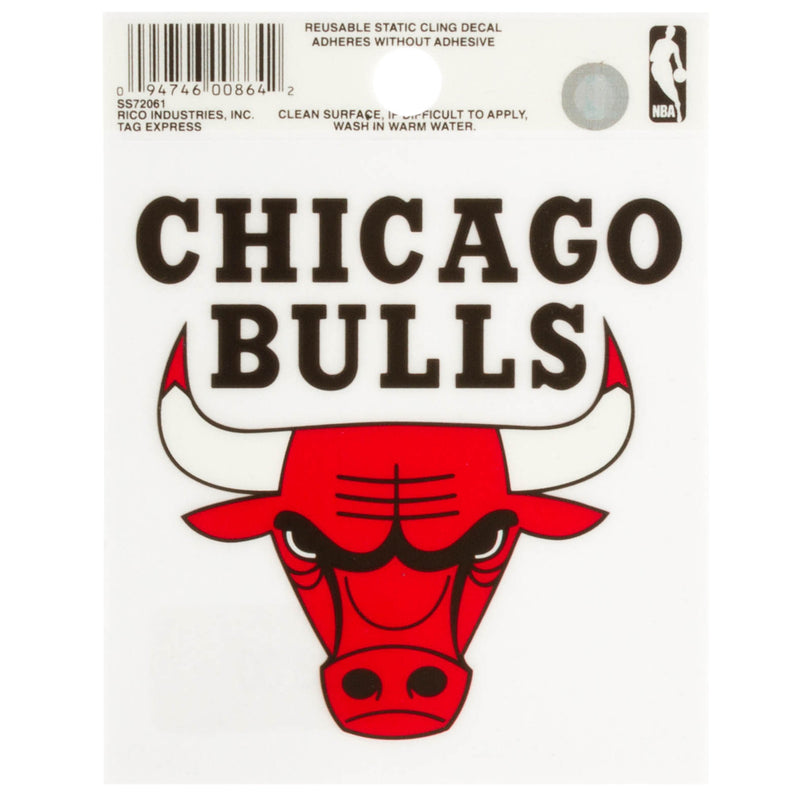 Chicago Bulls Logo Static Cling Decal